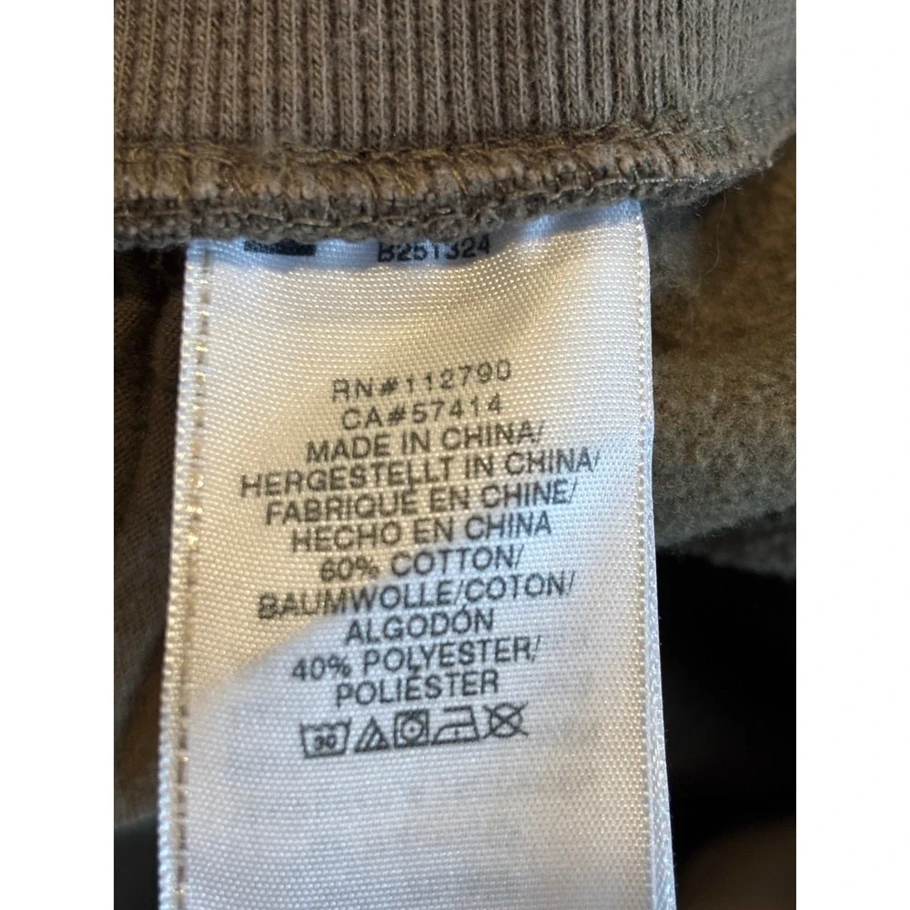 True Religion Mens 3XL Olive Green Fleece Jogger‎ Sweatpants Horseshoe Logo EUC